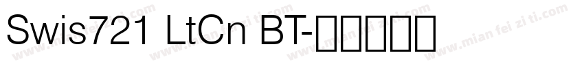Swis721 LtCn BT字体转换